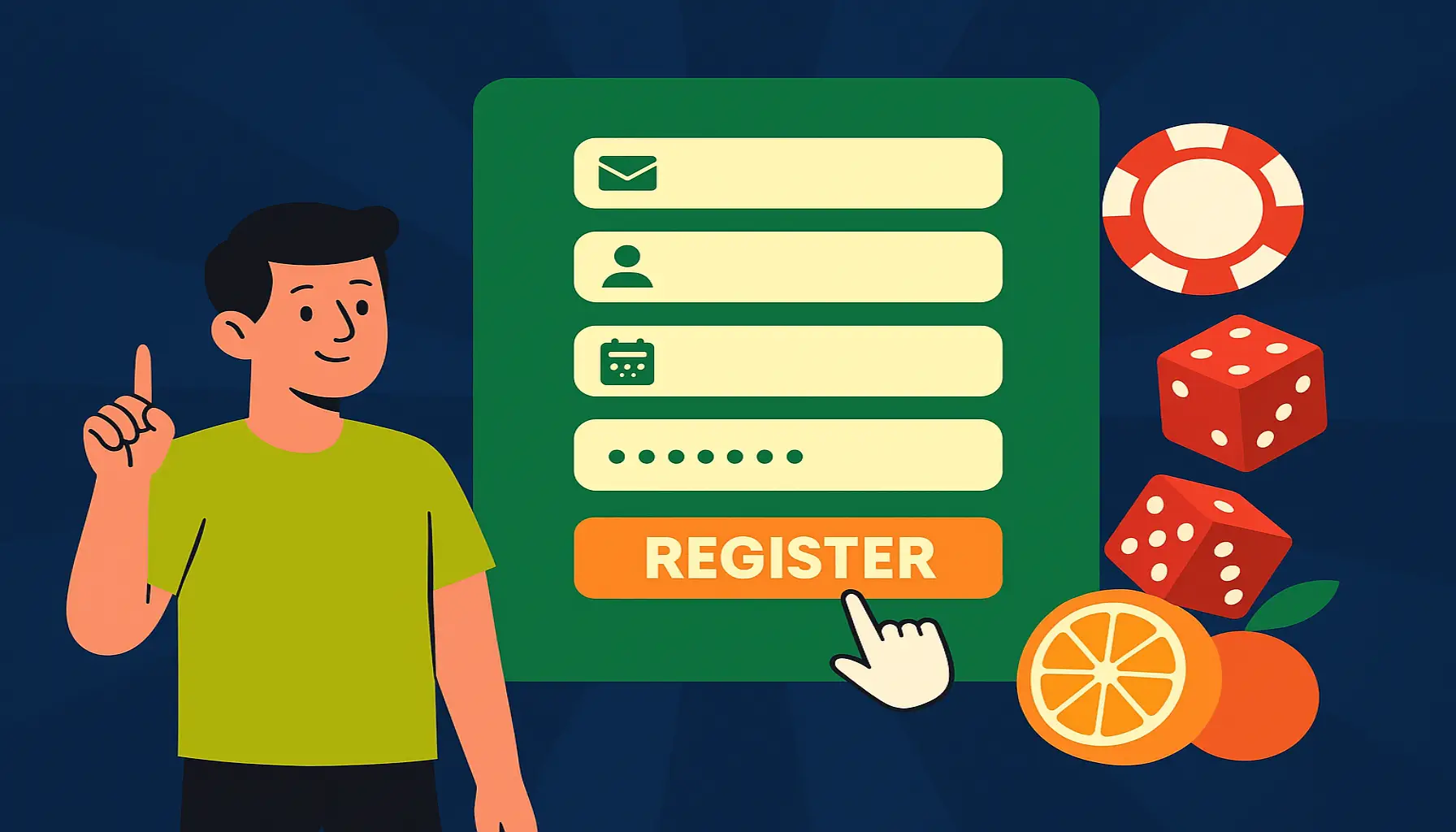 Não Perca tempo, o rRgistro na site FRUTABET